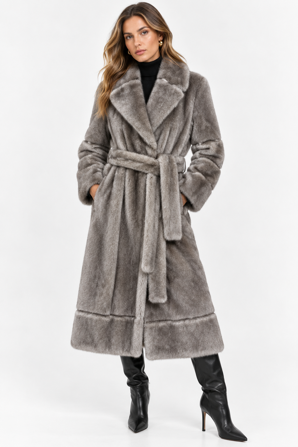 GOYNA UNCOMMON LONG FAUX FUR COAT