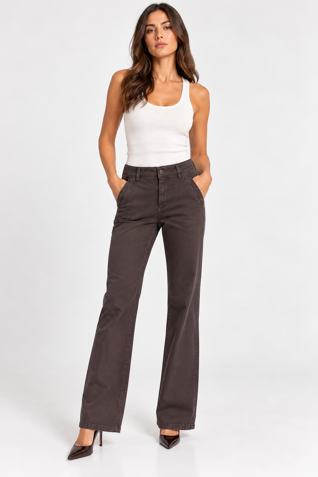 KAFE EM PLEASE JEANS BLACK COFFEE PANTS