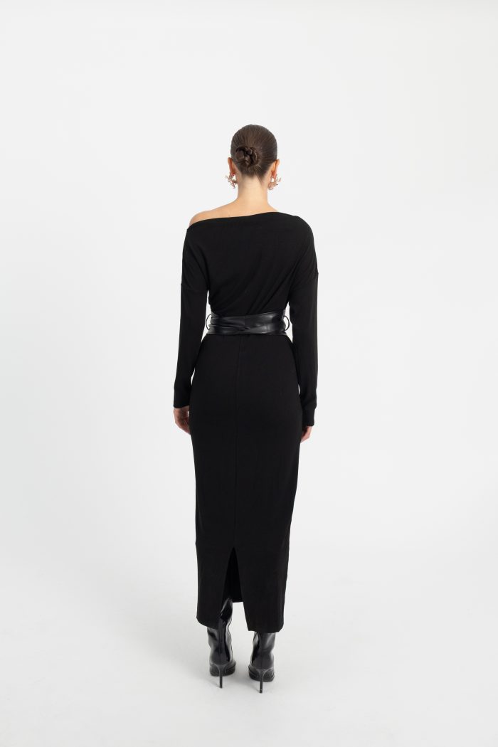 CACHE CACHE DRESS WITH LEATHER BELT