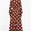 SMASHED LEMON DRESS WITH POLKA DOT