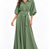 ANASTASIA+ME LUXURY SATIN SHIRT DRESS