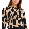 26660. 11 SMASHED LEMON PRINT TOP