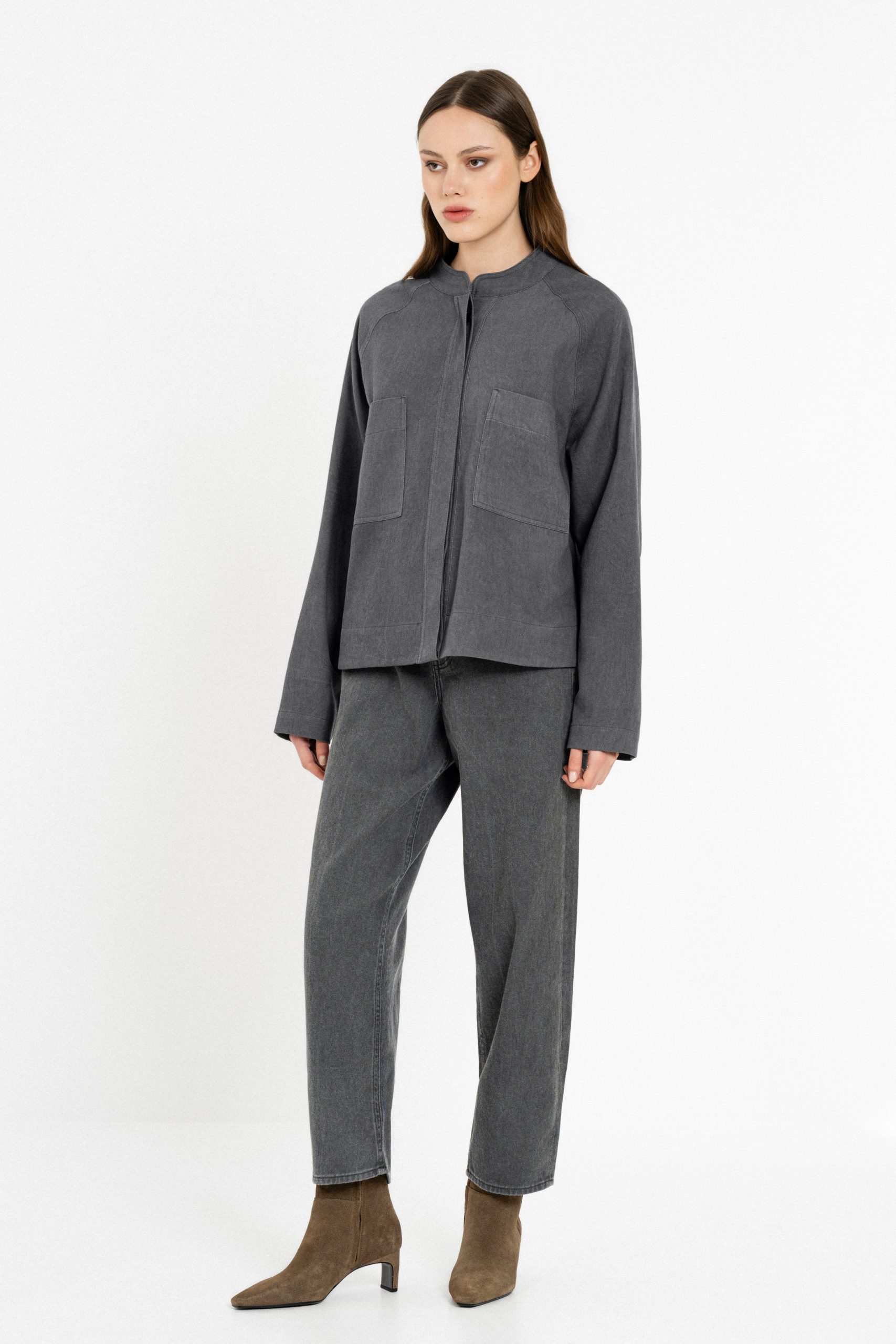 PHILOSOPHY TWILL FADE OUT STRAIGHT LEG PANTS JAEN EFFECT
