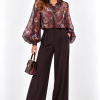 ANASTASIA+ME FLORAL SHEER SHIRT