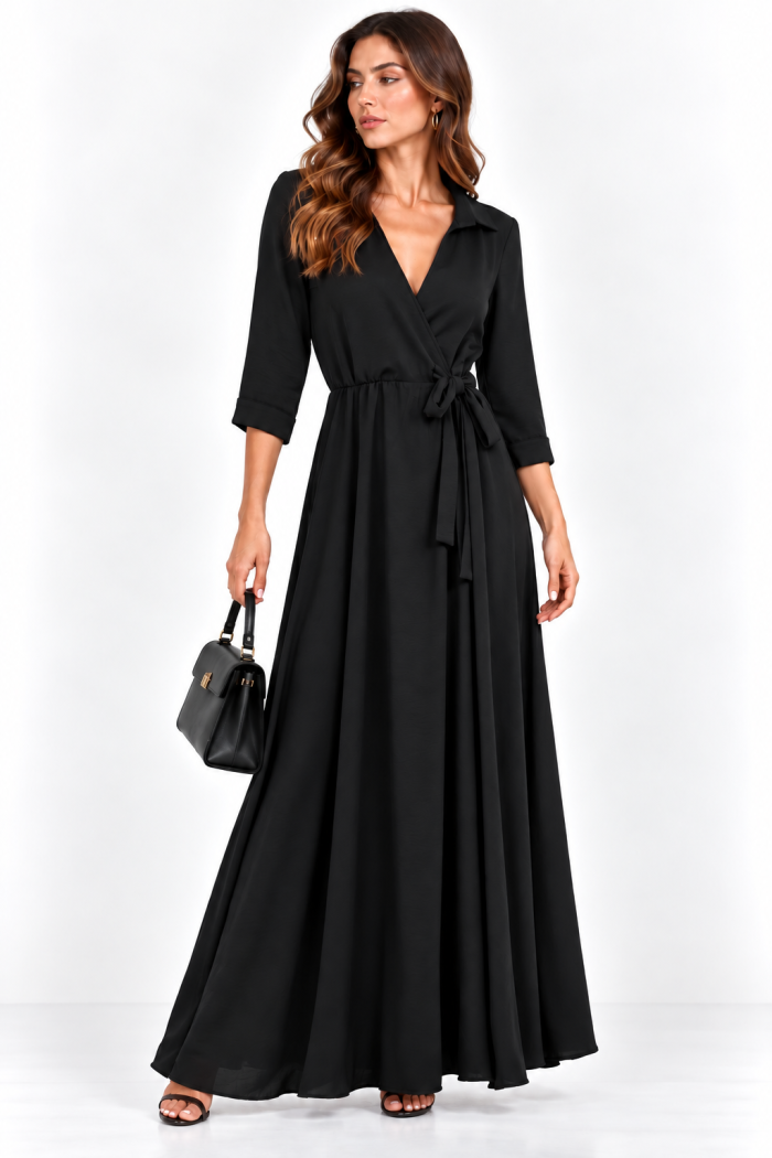 ANASTASIA+ME WRAP MAXI DRESS